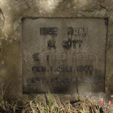 KEUCK Elise Bertha Gertrud nee HAHNEL 1880-1932