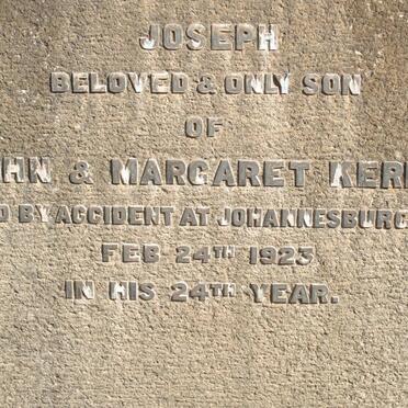 KERR Joseph -1923