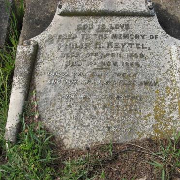 KEYTEL Philip H. 1869-1924 &amp; Helen -1936