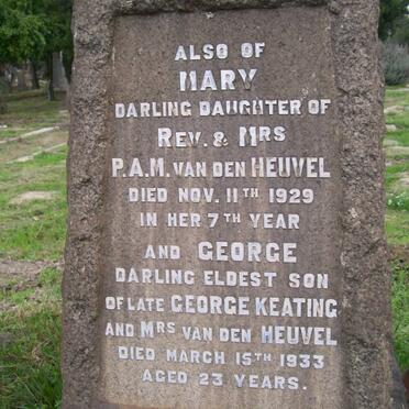 HEUVEL Mary, van der -1929 :: KEATING George -1933