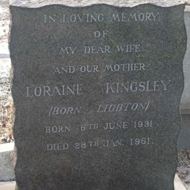 KINGSLEY Loraine nee LIGHTON 1931-1961