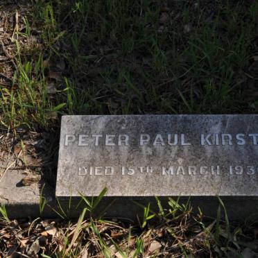 KIRSTEN Peter Paul -1930