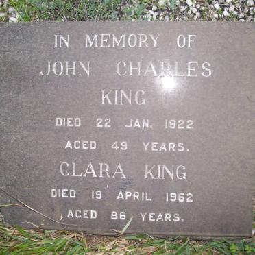 KING John Charles -1922 &amp; Clara -1962