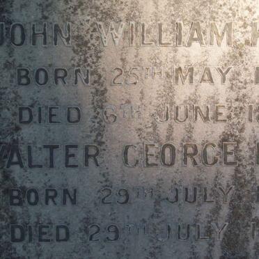 KING John William 1861-1895 :: KING Walter George 1892-1903