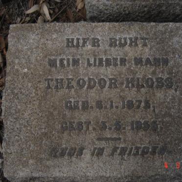 KLOSS Theodor 1875-1955