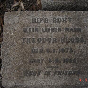 KLOSS Theodor 1875-1955