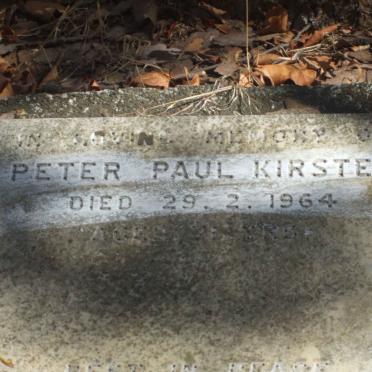 KRAUSE Peter Paul Kirsten -1964
