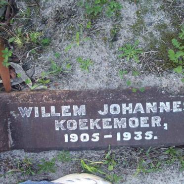 KOEKEMOER Willem Johannes 1905-1935