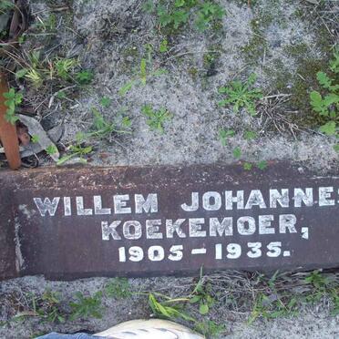 KOEKEMOER Willem Johannes 1905-1935