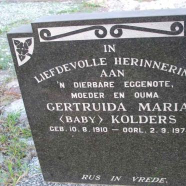 KOLDERS Gertruida Maria 1910-1978