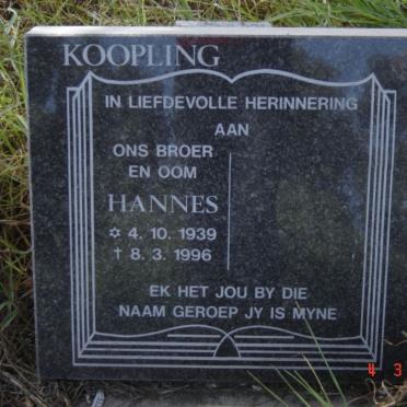 KOOPLING Hannes 1939-1996