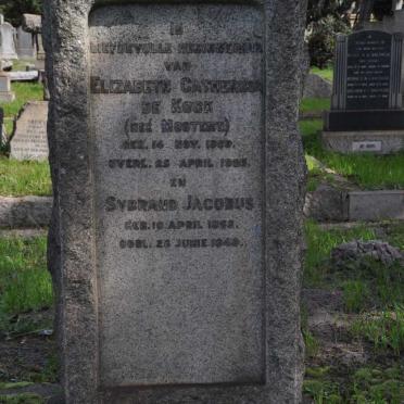 KOCK Sybrand Jacobus, de 1868-1948 &amp; Elizabeth Catherina MOSTERT 1869-1925