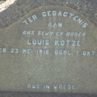KOTZE Louis 1918-1941