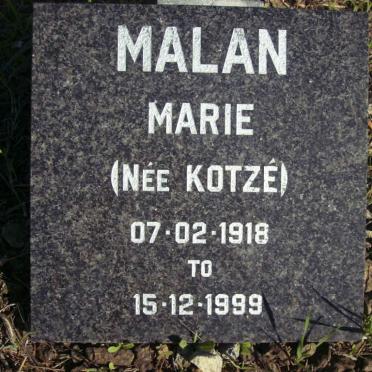 KOTZE E.M. nee BURNETT -1934 :: MALAN Marie nee KOTZE 1918-1999 