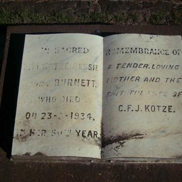 KOTZE E.M. nee BURNETT  -1934