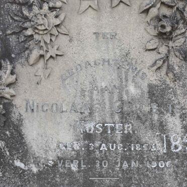 KOSTER Nicolaas Cornelis 1853-1906