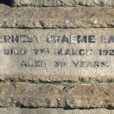 LAW Ernest Graeme -1922