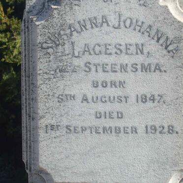 LAGESEN Susanna Johanna nee STEENSMA 1847-1928
