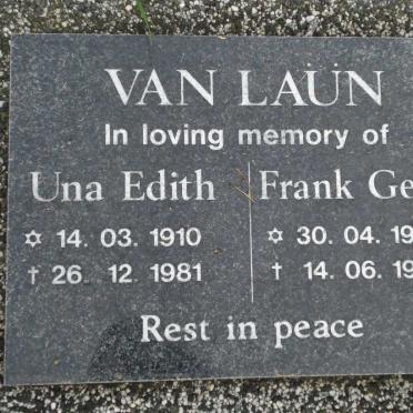 LAUN Frank Gerald, van 1906-1988 &amp; Una Edith 1910-1981