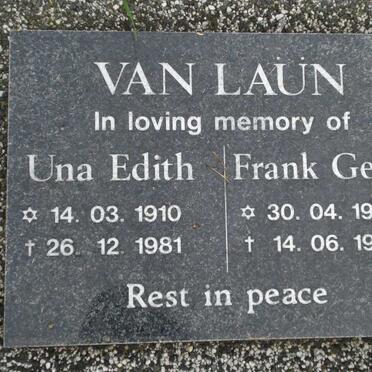 LAUN Frank Gerald, van 1906-1988 &amp; Una Edith 1910-1981