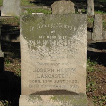 LANCASTER Joseph Henry 1853-1936 &amp; Leah W. JORDAN 1863-1930