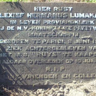 LUMANAUW Alexief Hermanus 1917-1943