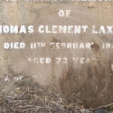 LAXTON Thomas Clement -1953