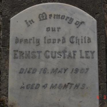 LEY  Ernst Gustaf 1907-1907