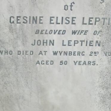 LEPTIEN Gesine Elise -1907