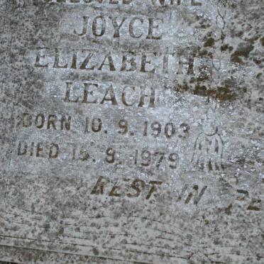 LEACH Joyce Elizabeth 1903-1979