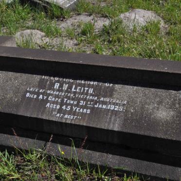 LEITH R.W. -1925