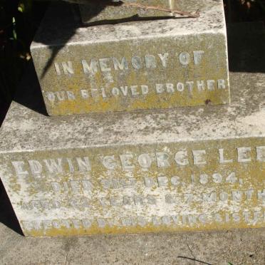 LEE Edwin George  -1894 