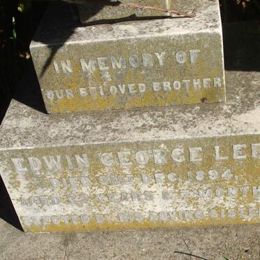 LEE Edwin George  -1894 