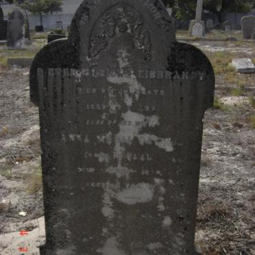 LEIBBRANDT Peter Ulrich -1878 &amp; Anna Maria Davina DE WAAL -18??