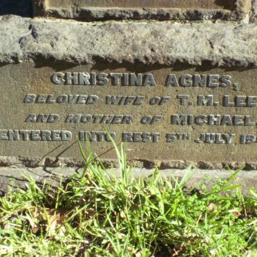 LEE Christina Agnes -1945