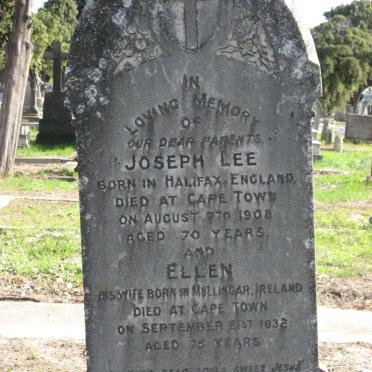 LEE Joseph -1908 &amp; Ellen -1932