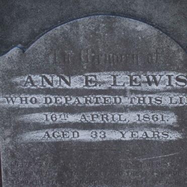 LEWIS Anne E. -1861