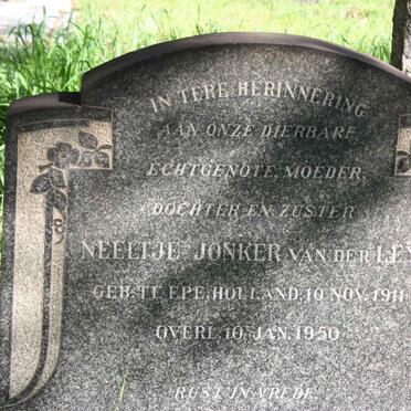 LEY Neeltje Jonker, van der 1911-1950