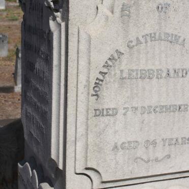 LEIBBRANDT Johanna Catharina Es? -1901