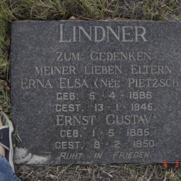 LINDNER Ernst Gustav 1885-1950 &amp; Erna Elsa PIETZSCH 1886-1945