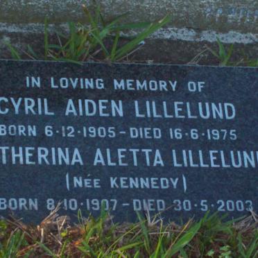 LILLELUND Cyril Aiden 1905-1975 &amp; Catherina Aletta KENNEDY 1907-2003