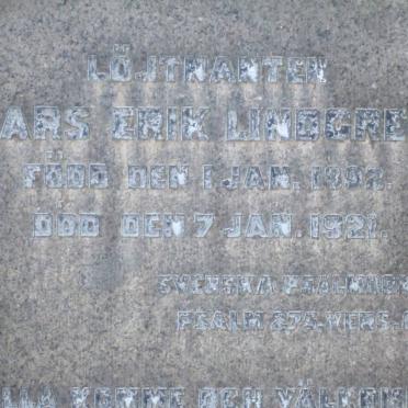 LINDGREN Lars Erik 1892-1921