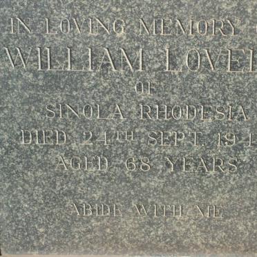 LOVELL William -1943