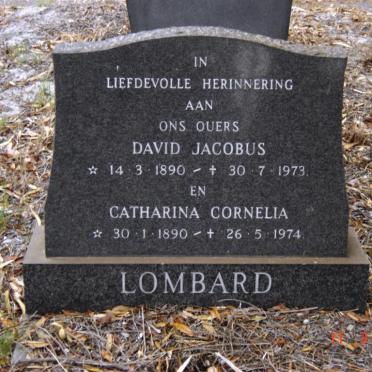 LOMBAARD David Jacobus 1890-1973 &amp; Catharina Cornelia 1890-1974
