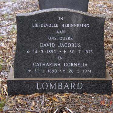 LOMBAARD David Jacobus 1890-1973 &amp; Catharina Cornelia 1890-1974