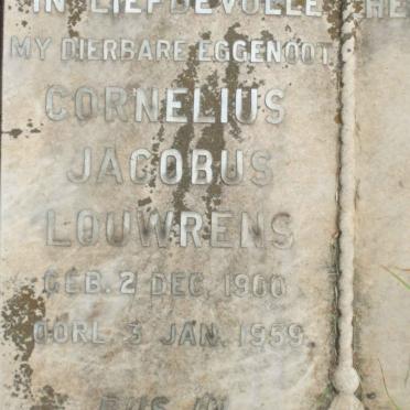 LOUWRENS Cornelius Jacobus 1900-1959