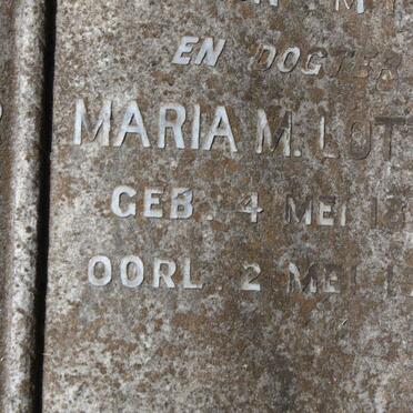 LÖTTER Willem G.M. 1865-1949 &amp; Anna C. 1875-1962 :: LÖTTER Maria M. 1898-1930