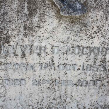 LOCKHART Eleazer D. 1853-1898