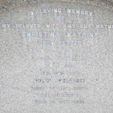 LUNDBERG John William 1895-1961 &amp; Christina Katrina PETZER 1896-1957