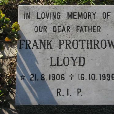 LLOYD Frank Prothrow 1906-1996